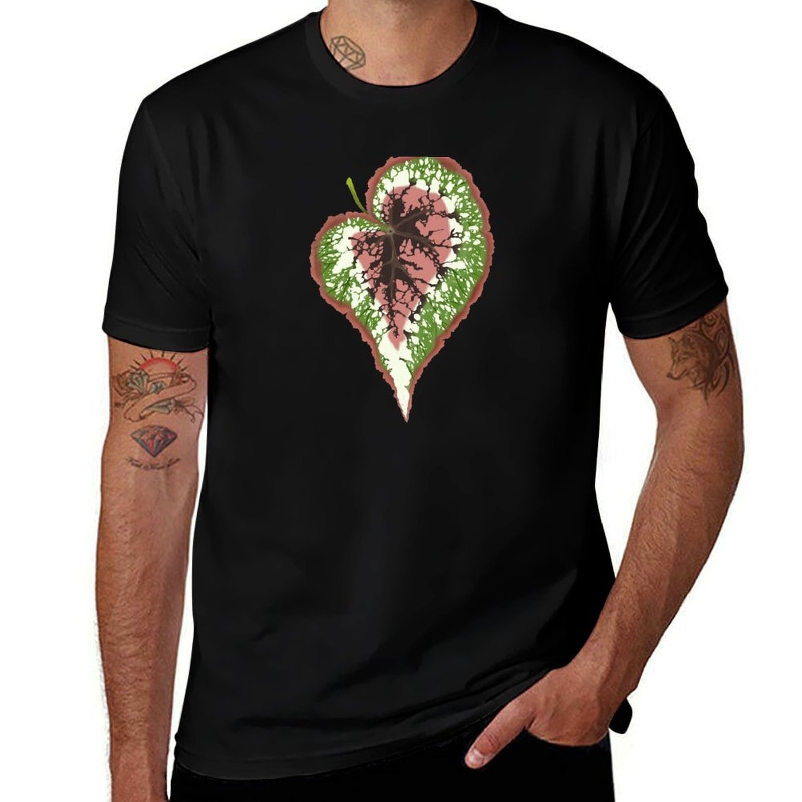 Begonia Rex - Kaos Begonia Rex Desain Sederhana Dasar