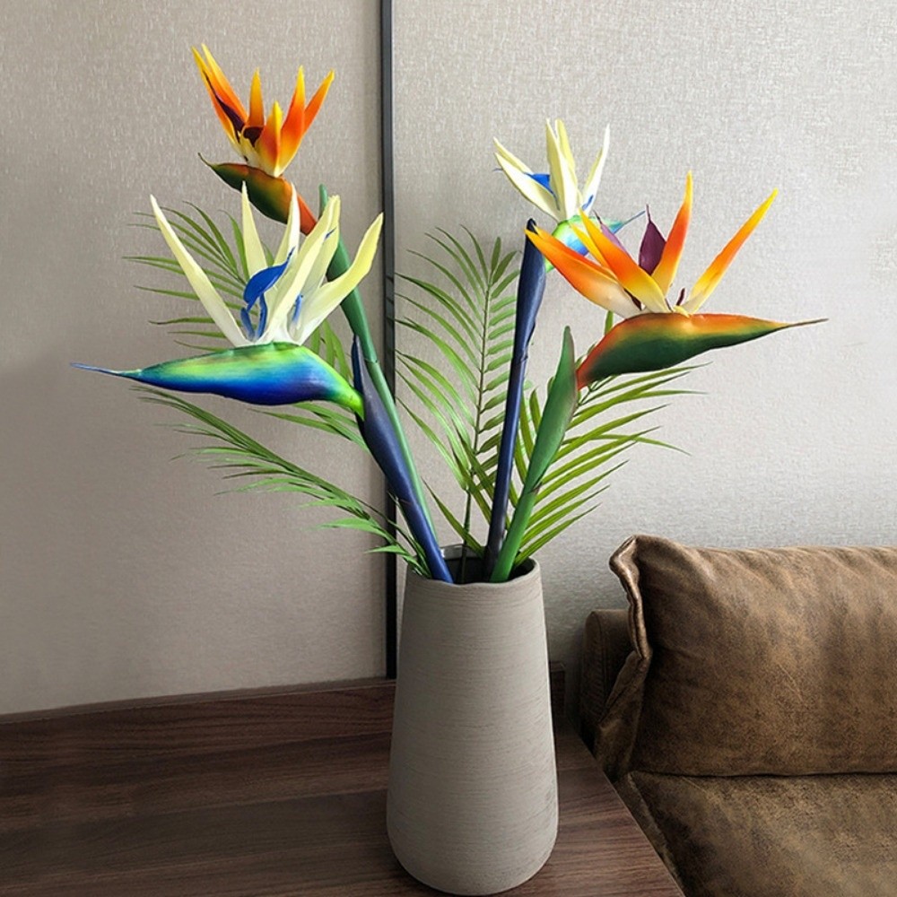 Bird Paradise Strelitzia - Tanaman Buatan Strelitzia Tangkai Panjang, Dekoratif,