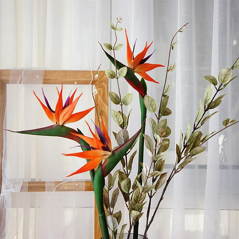 Bird Paradise Strelitzia - Bunga Sentuhan Asli Buatan 80CM Burung