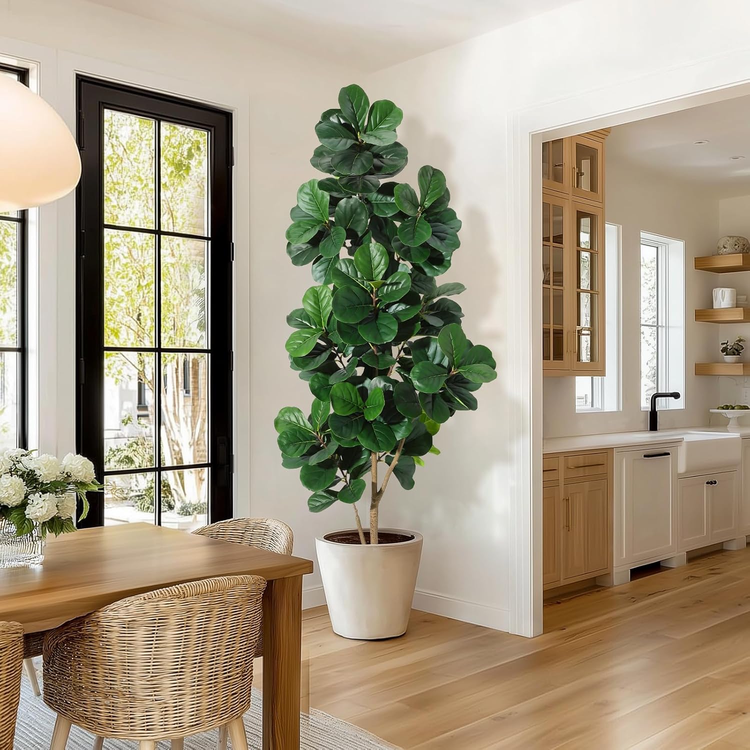 Ficus Lyrata Tree - Pohon Ficus Lyrata Buatan 4FT/5FT/6FT/7FT dengan