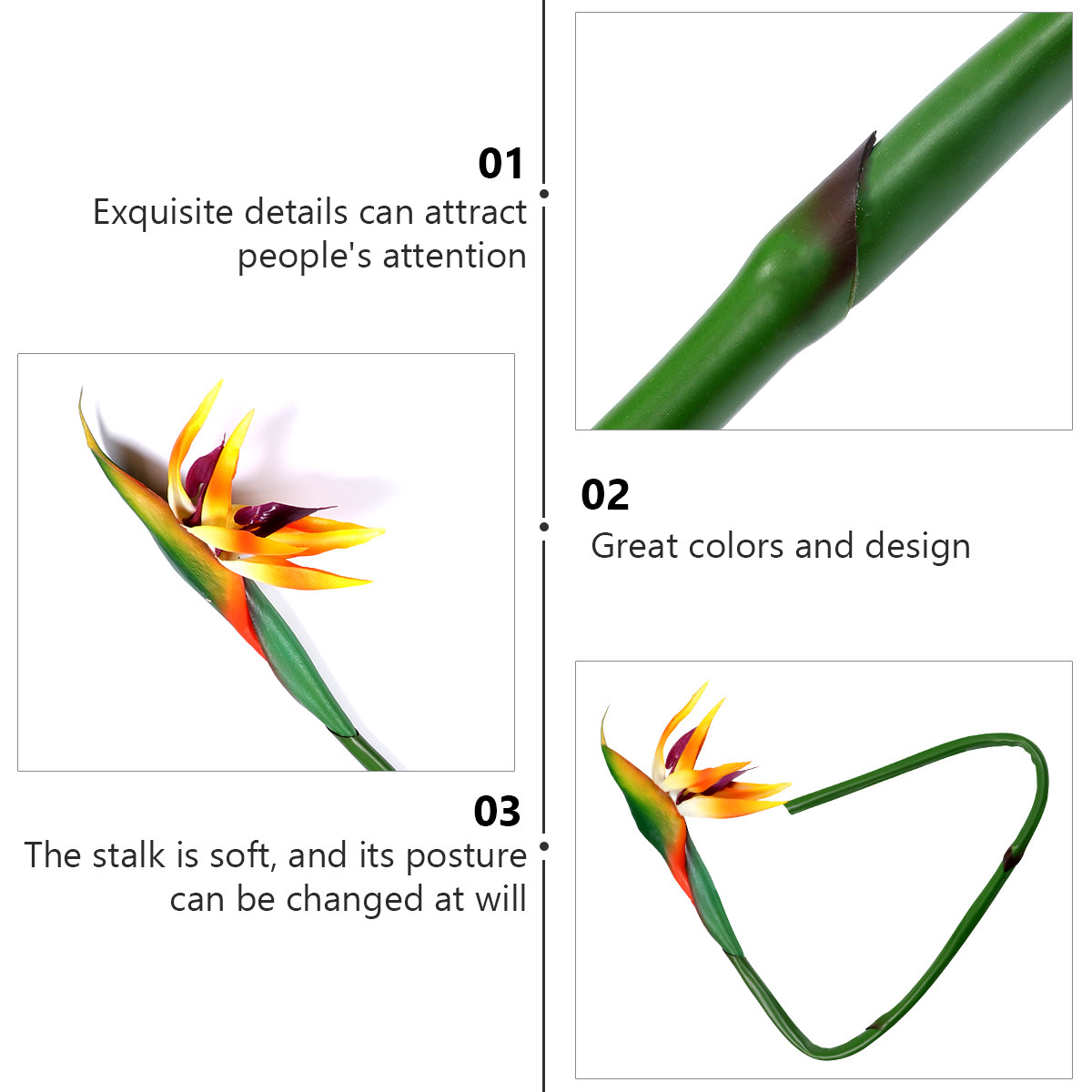 Bird Paradise Strelitzia - Tanaman Bird of Paradise Buatan, Bunga