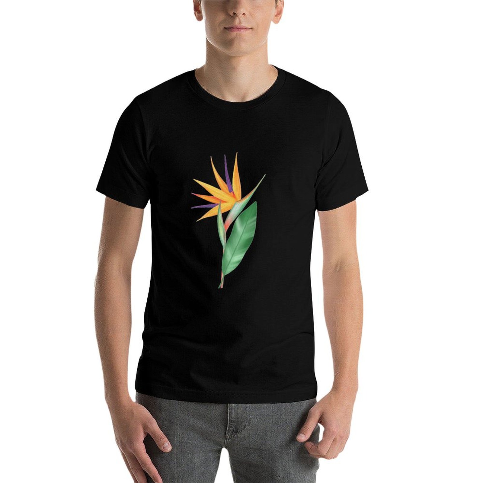 Kaos Watercolor Bird of Paradi - Bird Paradise Strelitzia ulasan dan harga
