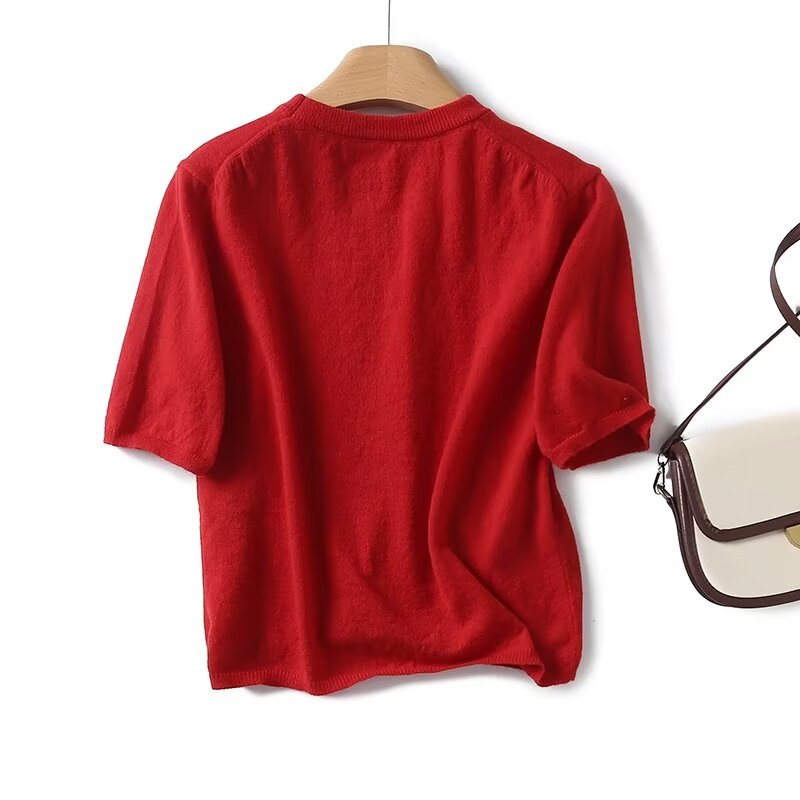 KEYANKETIAN Sweater Crop Top l - Aglaonema Red ulasan dan harga
