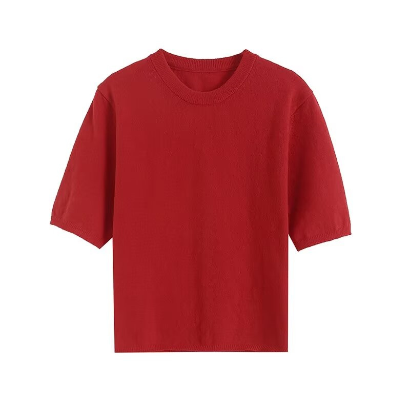 KEYANKETIAN Sweater Crop Top l - Aglaonema Red ulasan dan harga