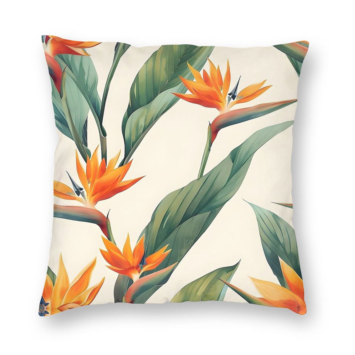Sarung Bantal Persegi Bird Of  - Bird Paradise Strelitzia ulasan dan harga