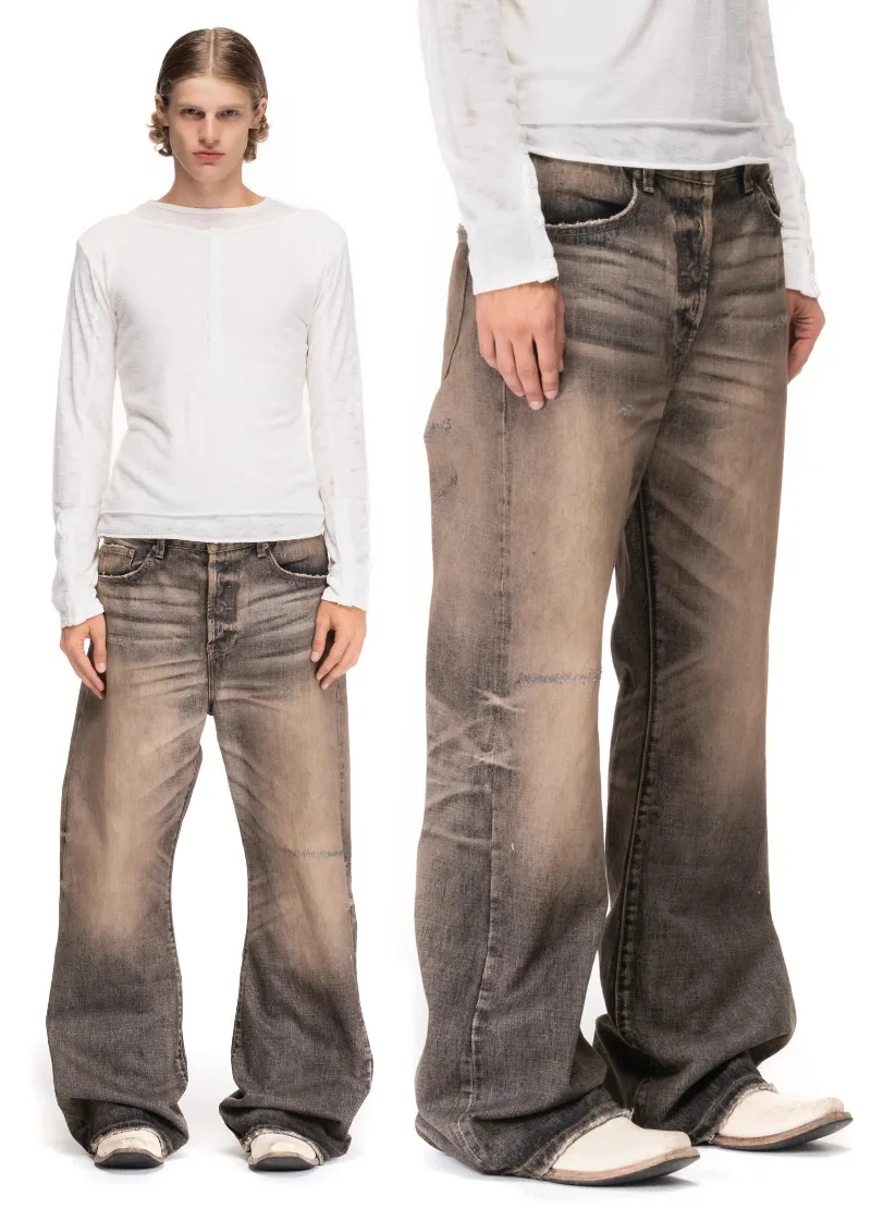 Jeans baggy bootcut dengan efe - Aglaonema Red ulasan dan harga